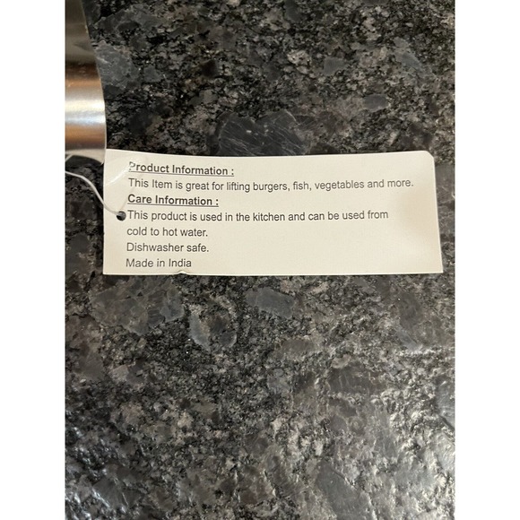 Gold Coast 9 3/4” Stainless Steel Dual Slotted Spatula Tongs - Picture 5 of 5